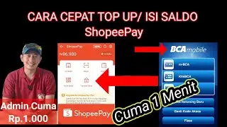 Cara isi saldo Shopeepay lewat BCA Mobile | Cara isi saldo Shopeepay lewat Mobile banking BCA