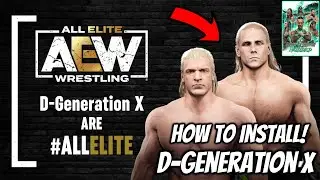 HOW TO GET OG D-GENERATION X (Triple H & Shawn Michaels '97) in AEW: Fight Forever! | Mod Tutorial