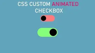 CSS Custom Animated Checkbox | How To Make Custom Animated Checkbox Using HTML CSS |