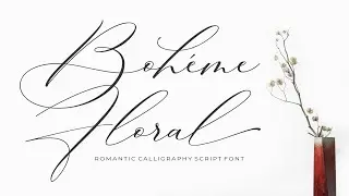 Luxury Font   Boheme Floral Font Free Download