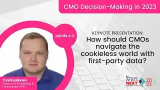 How should CMOs navigate the cookieless world with first-party data? | What's NEXT 2023 Conference