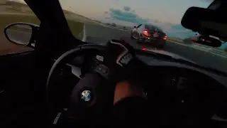 Helmet Cam M3 vs C63 POV - TRACK Chase UNCUT [4K]