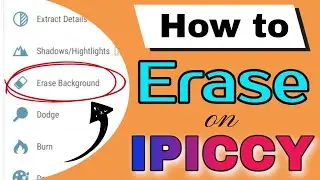 How to Erase Objects From Images Using Ipiccy's Erase Background Tool