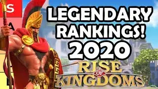 Official LEGENDARY COMMANDER TIER LIST v1.0 2020 Updated (Leonidas and Guan Yu) | Rise of Kingdoms