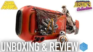 Reys Speeder Star Wars The Force Awakens JazzInc 1/6 Scale Vehicle Unboxing & Review