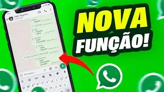 CHEGOU AÍ?🤩WHATSAPP GANHOU NOVA FORMA DE ESCREVER