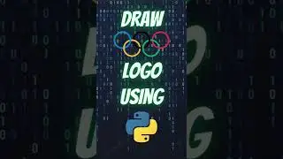 Draw Olympics Logo using Python Turtle #shorts #python #pythonturtle #olympics  #pythonshorts