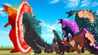 Evolution of GODZILLA vs SHIN GODZILLA, KING KONG  What is an Energy Transformation    FUNNY CARTOON