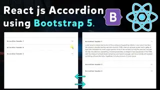 Build a Accordion in react js | React js Accordion using bootstrap | Create Accordion using React