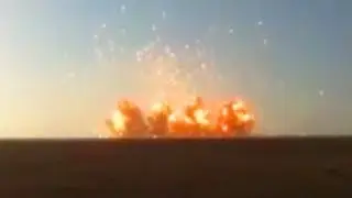 Massive Explosion Shockwave Hits Camera