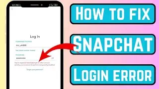 Snapchat login error |Due to repeated failed attempt On Snapchat |Snapchat Temporarily Disable |2023