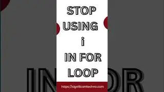 I in for loop