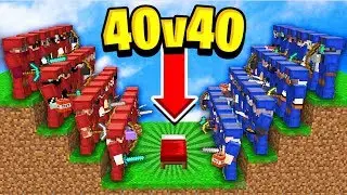 40v40 MINECRAFT BED WARS CASTLE GAMEMODE!