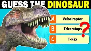 Guess the Dinosaur Quiz 🦕 (Learn 40 Dinosaurs)