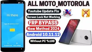 All Moto FRP Bypass 2024 Youtube Update Fix Google Account Bypass All Android New Trick Without pc