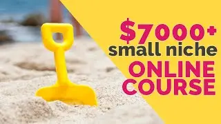 $7,000+ with an online course in a small niche! 🤑⛱️