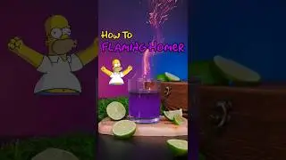 Flaming Homer (Cocktail Inspired by The Simpsons)