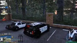 GTA V - LSPDFR 0.4.9🚔 - LSSD/LASD - Sheriff K9 Patrol - Vehicle Pursuits | Naked Person - 4K