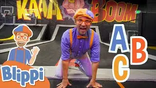 Blippi Visits A Trampoline Park! |  Learn the Alphabet For Kids | Educational Videos For Toddlers