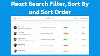Create a Searchable & Sortable List with React JS | Step-by-Step Guide