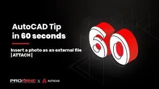 Insert a photo as an external file | ATTACH | AutoCAD Tips in 60 Seconds