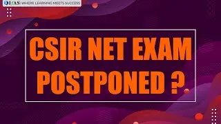 CSIR NET JUNE 2021 POSTPONED ?? || EXAM UPDATE