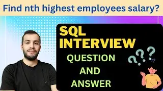 SQL Job INTERVIEW: How TO FIND  nth Highest Salary ?👌