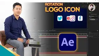 How to Create a Media Rotation Logo Icon  in After Effect CC 2021