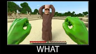 Minecraft wait what meme part 384 realistic minecraft Hulk