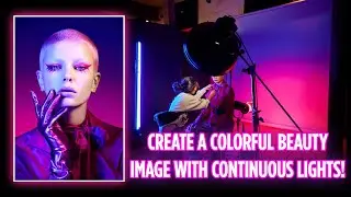 Using Continuous Lights to Create a Colorful Beauty Image