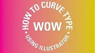 How to curve type around a badge using Illustrator - Adobe Illustrator CC 2018 [14/39]