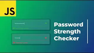 Javascript Password Strength Checker With Regex