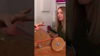 How to Start Breaking the Beautiful Art Batt off the Drum Carder 