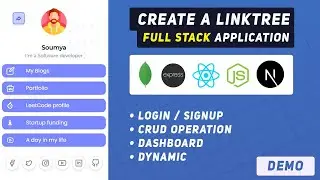 Create a Full stack LinkTree clone with NextJS, TailwindCSS, NodeJS, MongoDB | Project walkthrough