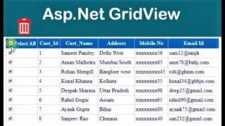 Add checkbox and Delete data in Gridview | Asp.Net C#