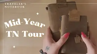 Travelers Notebook Tour & Mid-Year Set Up | Midori Travelers Company Set Up