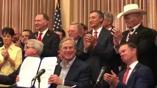 Texas Governor Greg Abbott Constitutional Carry Bill Signing Ceremony