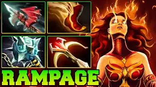 Rampage Lina Dota 2 !! Lina Dota 2 Carry Safelane Build Pro Gameplay Guide 7.37