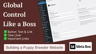 Puppy Breeder Website: Global Control with a "Brand Info" Settings Page