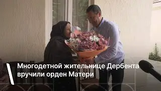 Многодетной жительнице Дербента вручили орден Матери