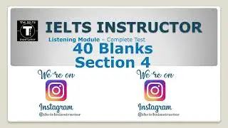 IELTS Listening test section 4 - All blanks