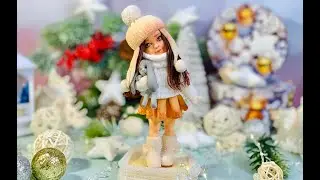 Обзор фигурки Зимняя Кукла Девочка с зайкой. Танинторт