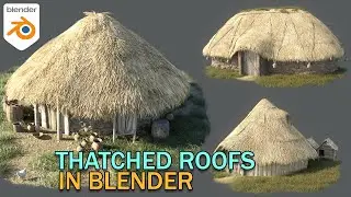 How To Create Thatched Roofs in Blender