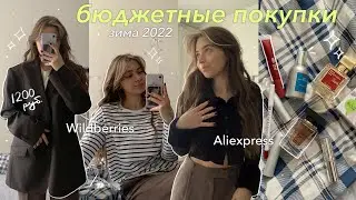 Покупки на ЗИМУ 2022 | БЮДЖЕТНЫЙ Aliexpress, Wildberries