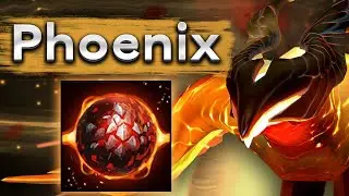 Очень сильный саппорт Феникс! - Phoenix 7.34 DOTA 2