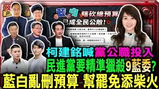 柯建銘喊黨公職投入 民進黨要精準獵殺9藍委? 藍白亂刪預算 幫罷免添柴火/藍白殺紅眼大幅刪凍軍事.民防預算 國安漏洞幫凶/立法院遭惡搞 將台灣赤化 KMT立委誰該被罷免?｜20250119｜