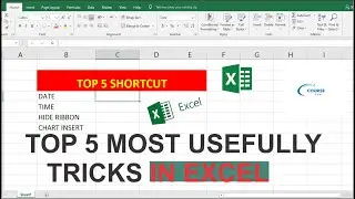 Excel Top 5 Shortcut Keys 🔥😲 #viral #excel #exceltips #computerknowledge