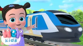 La Cancion Del Tren! | Canciones de Vehículos para Niños | HeyKids - Canciones infantiles