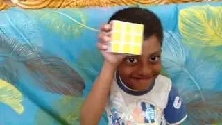 Small Boy solve rubik's cube in one minute One Side