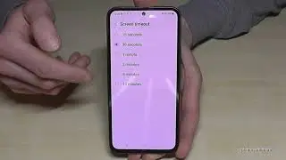 Samsung Galaxy A54 5G: How to set up the time to the Screen Timeout?